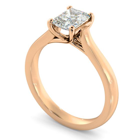 HRRA1151 4 Prong Radiant cut Solitaire Diamond Ring