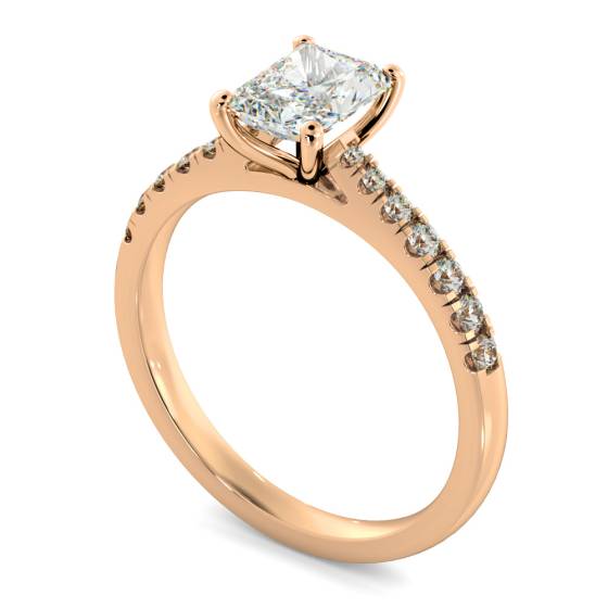 HRRASD1159 Radiant Shoulder Diamond Ring