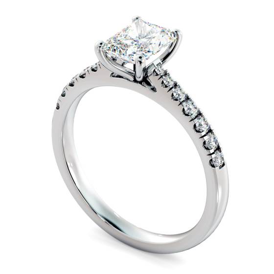 HRRASD1159 Radiant Shoulder Diamond Ring