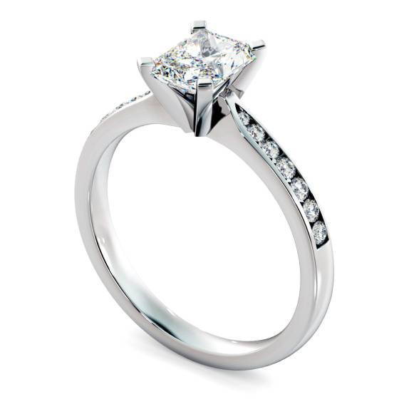 HRRASD1161 Radiant Shoulder Diamond Ring