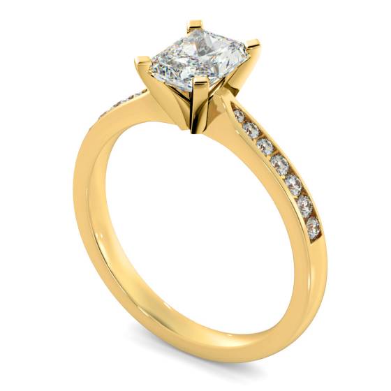HRRASD1161 Radiant Shoulder Diamond Ring