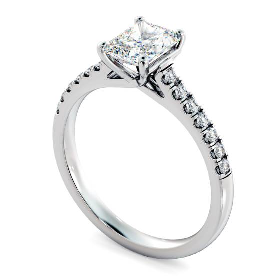 HRRASD1165 Radiant Shoulder Diamond Ring