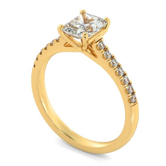 HRRASD1165 Radiant Shoulder Diamond Ring