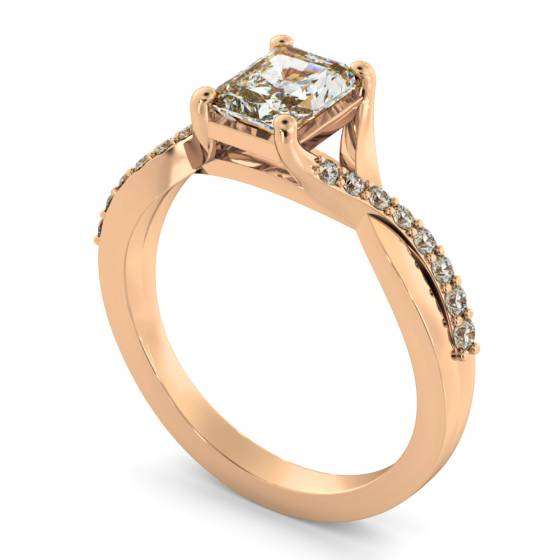 HRRASD1167 Radiant Shoulder Diamond Ring