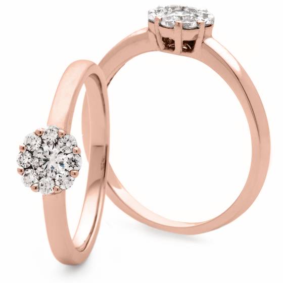 HRRCL2433 Round Cluster Diamond Ring