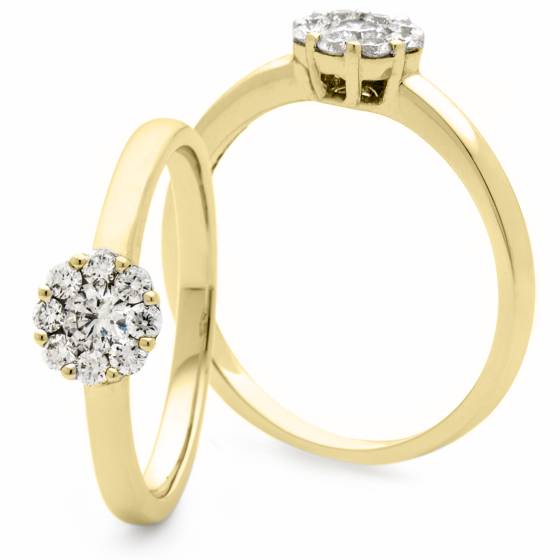 HRRCL2433 Round Cluster Diamond Ring