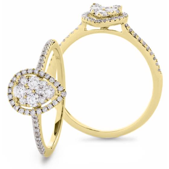 HRRCL2445 Round Cluster Diamond Ring