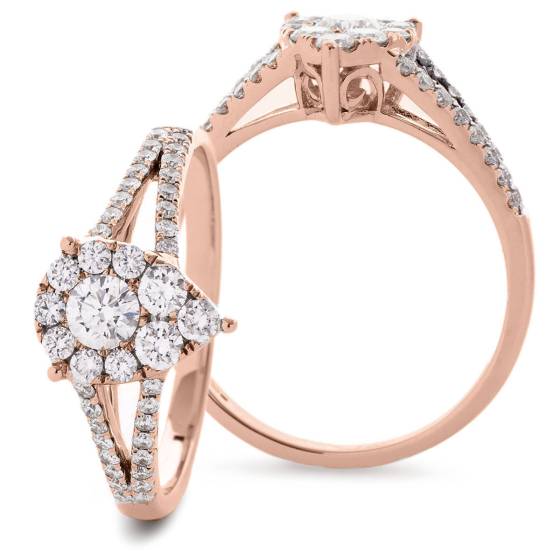 HRRCL2446 Round Cluster Diamond Ring