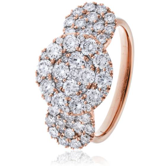 HRRCL2450 Round Cluster Diamond Ring