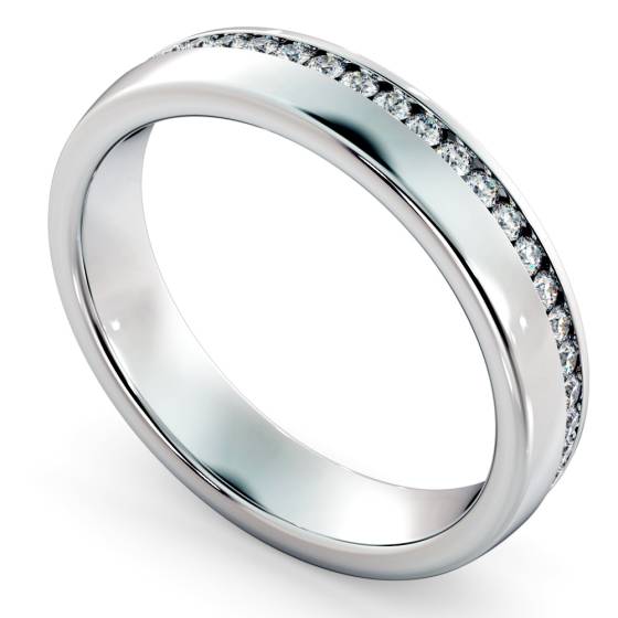 LYRA Offset Round cut Full Diamond Eternity Band