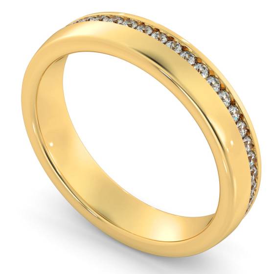 LYRA Offset Round cut Full Diamond Eternity Band