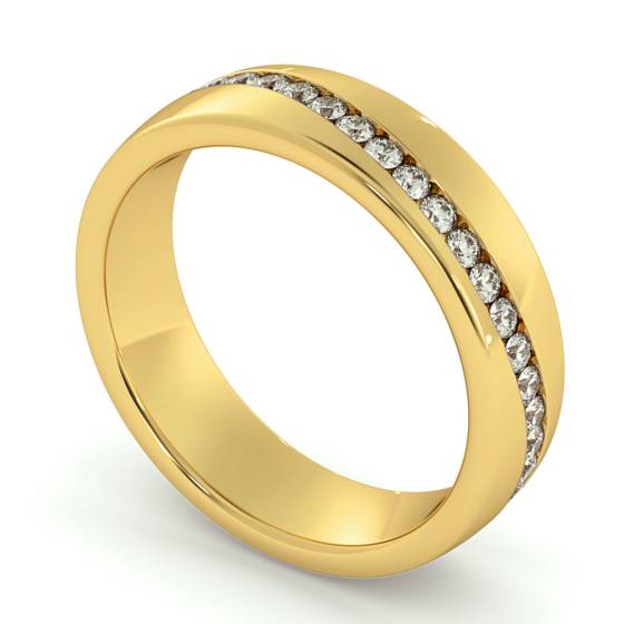 AQUARIUS Round cut Full Wave Diamond Eternity Ring