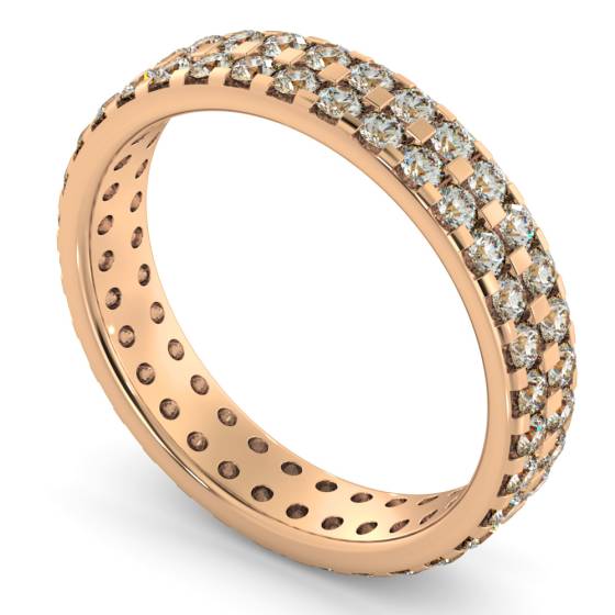 FORNAX Double row Round cut Full Eternity Ring