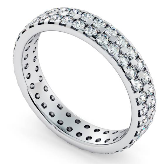 FORNAX Double row Round cut Full Eternity Ring