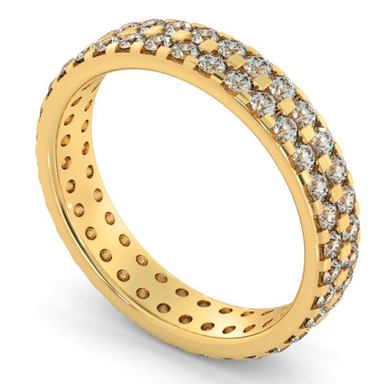 FORNAX Double row Round cut Full Eternity Ring