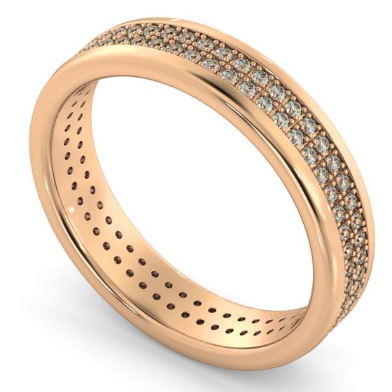 NORMA Double row Round cut Full Eternity Band