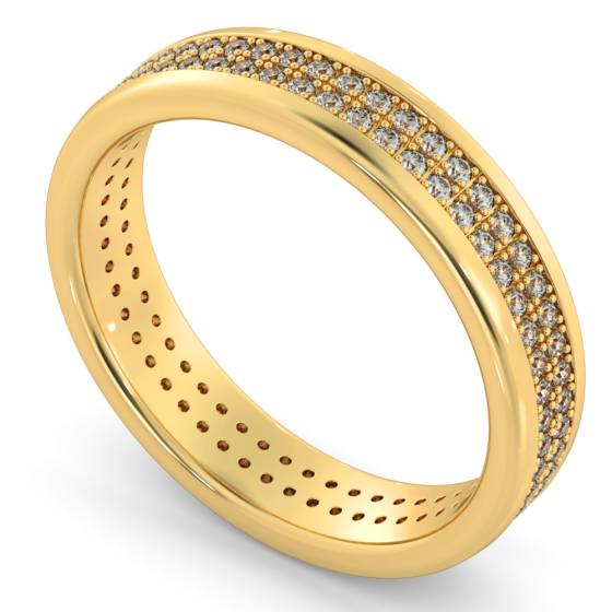 NORMA Double row Round cut Full Eternity Band