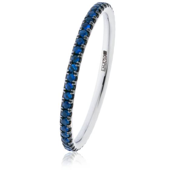 HRRGBS997 Blue Sapphire Full Eternity Ring