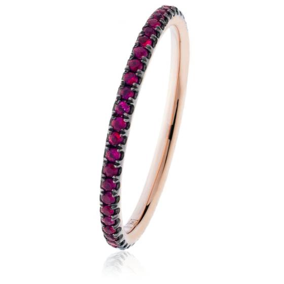 HRRGRY998 Ruby Gemstone Full Eternity Ring