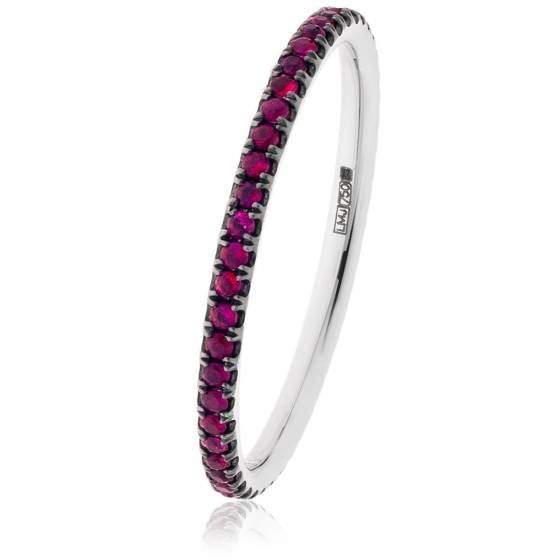 HRRGRY998 Ruby Gemstone Full Eternity Ring