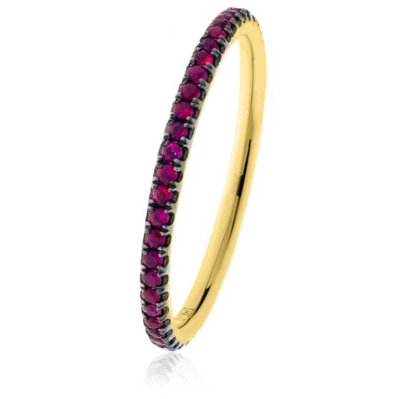 HRRGRY998 Ruby Gemstone Full Eternity Ring