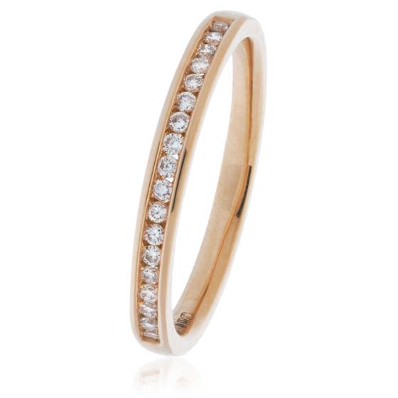 HRRHE2399 Round Cut Half Eternity Ring