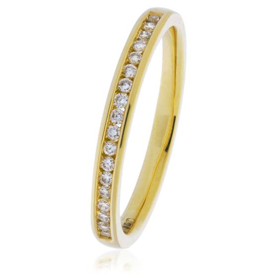 HRRHE2399 Round Cut Half Eternity Ring