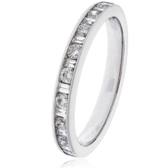 HRRHE2400 Round Cut Half Eternity Ring