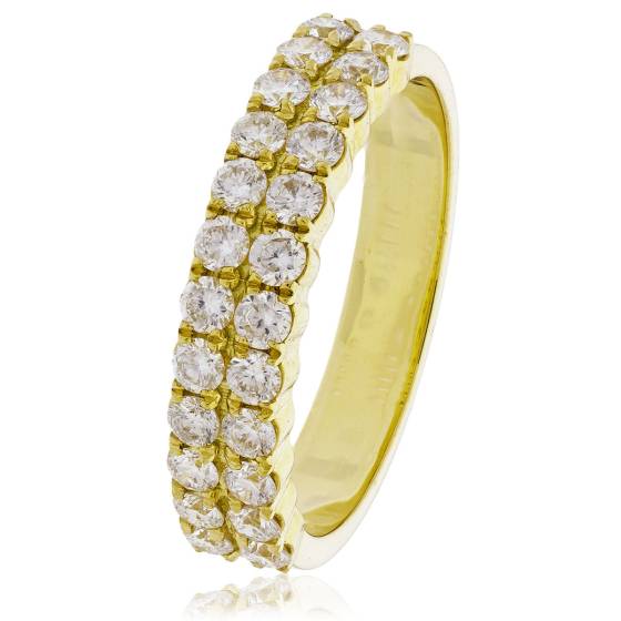 HRRHE2404 Round Cut Half Eternity Ring