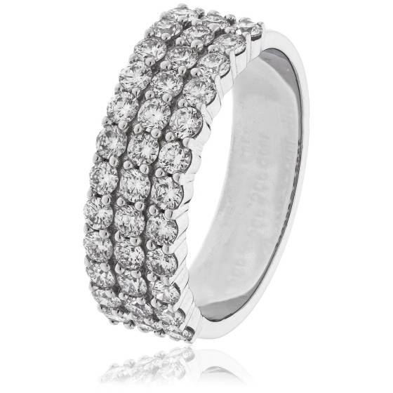 HRRHE2405 Round Cut Half Eternity Ring