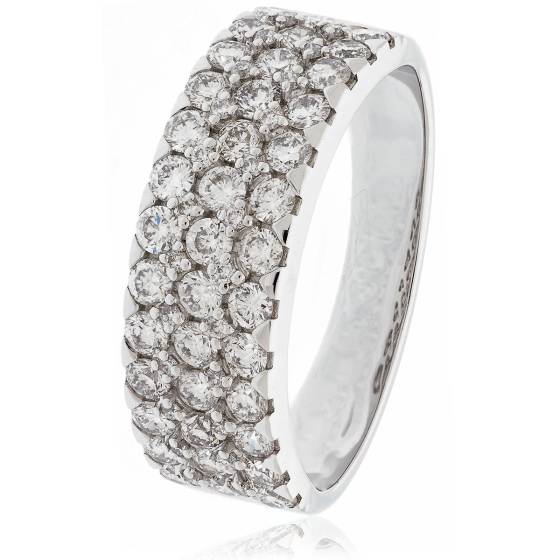 HRRHE2406 Round Cut Half Eternity Ring