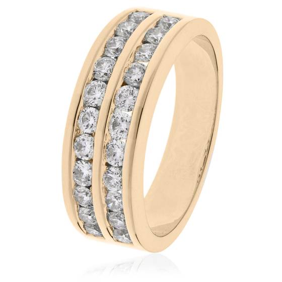 HRRHE2407 Round Cut Half Eternity Ring