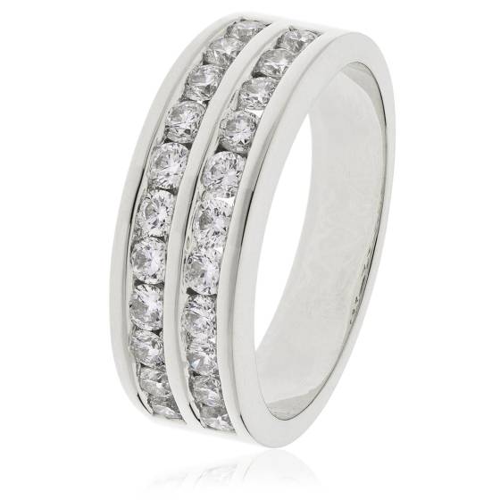 HRRHE2407 Round Cut Half Eternity Ring