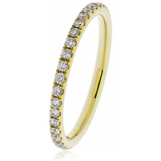 HRRHE2408 Round Cut Half Eternity Ring