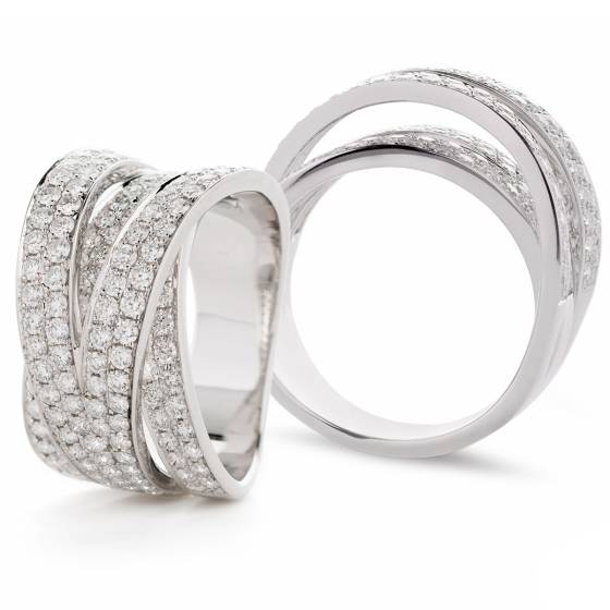 HRRHE2425 Round Cut Half Eternity Ring