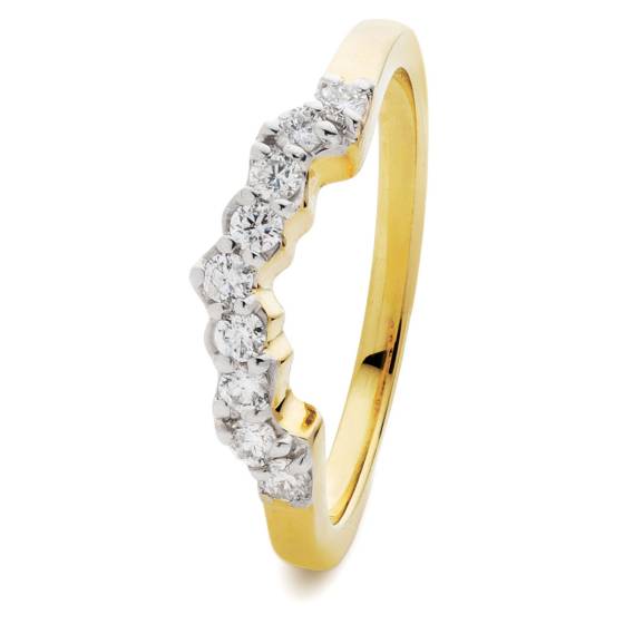 HRRHE2427 Round Cut Half Eternity Ring