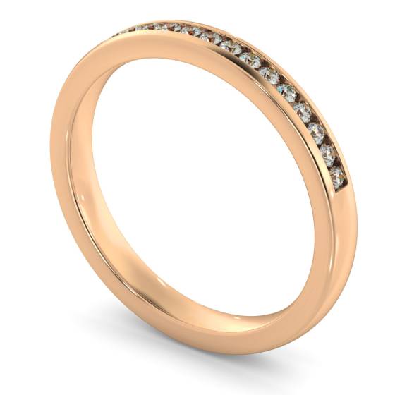AURIGA Round cut Half Eternity Ring