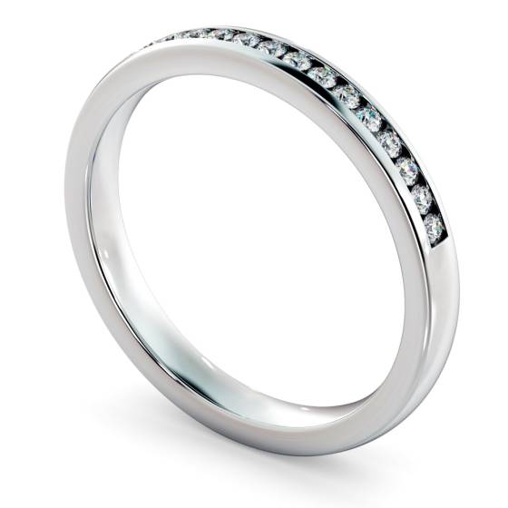 AURIGA Round cut Half Eternity Ring