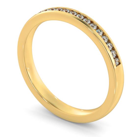 AURIGA Round cut Half Eternity Ring