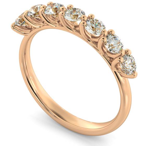 LIBRA Round cut 7 Stone Diamond Eternity Ring