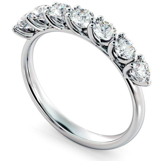 LIBRA Round cut 7 Stone Diamond Eternity Ring