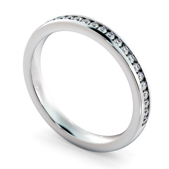 AURIGA 60% Round cut Half Eternity Ring