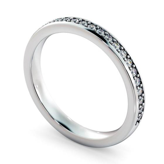 APUS 60% Micro Pave set Half Eternity Ring