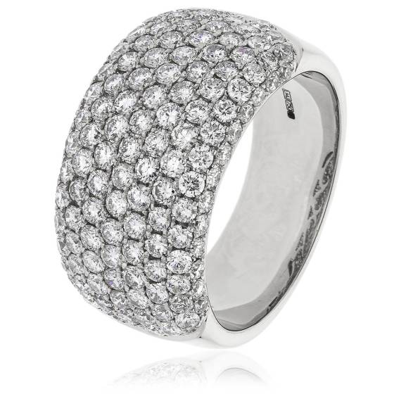 HRRHE964 Large Round cut Diamond Anniversary Ring
