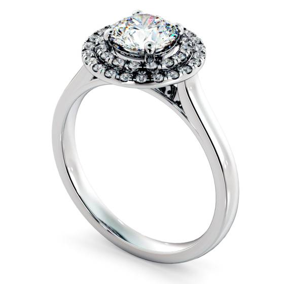 HRRSD823 Round Halo Diamond Ring