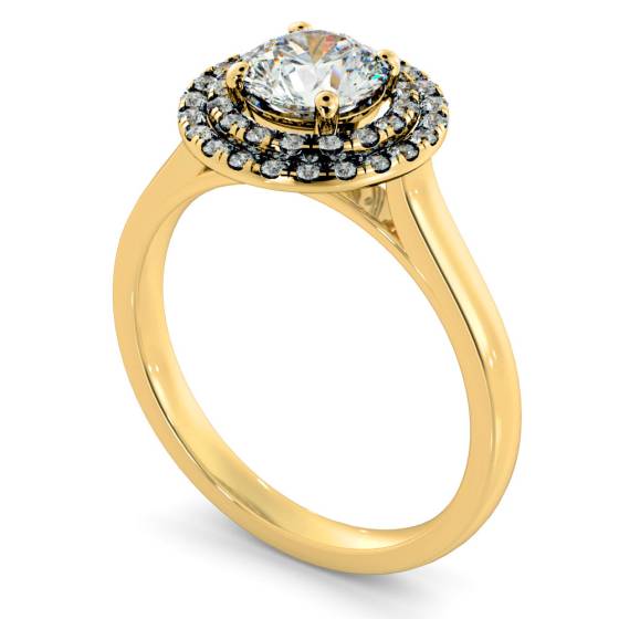 HRRSD823 Round Halo Diamond Ring