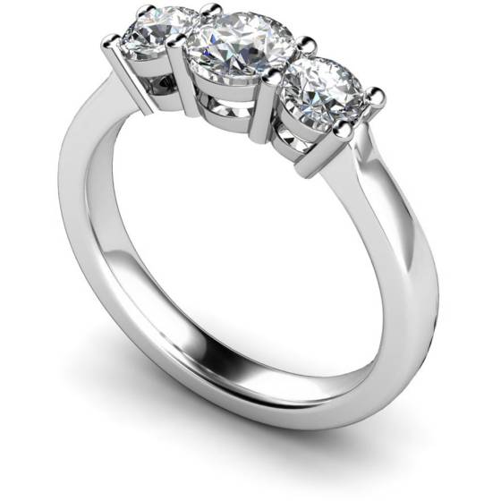 HRRTR104 Round 3 Stone Diamond Ring