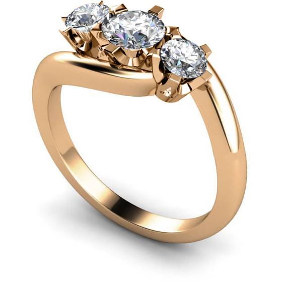 HRRTR105 3 Round Diamonds Trilogy Ring
