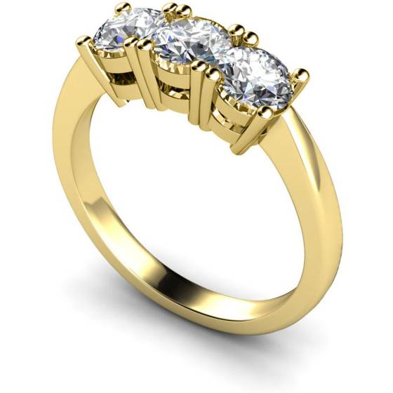HRRTR111 3 Round Diamonds Trilogy Ring