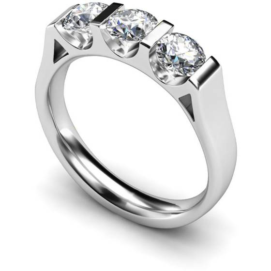 HRRTR113 3 Round Diamonds Trilogy Ring